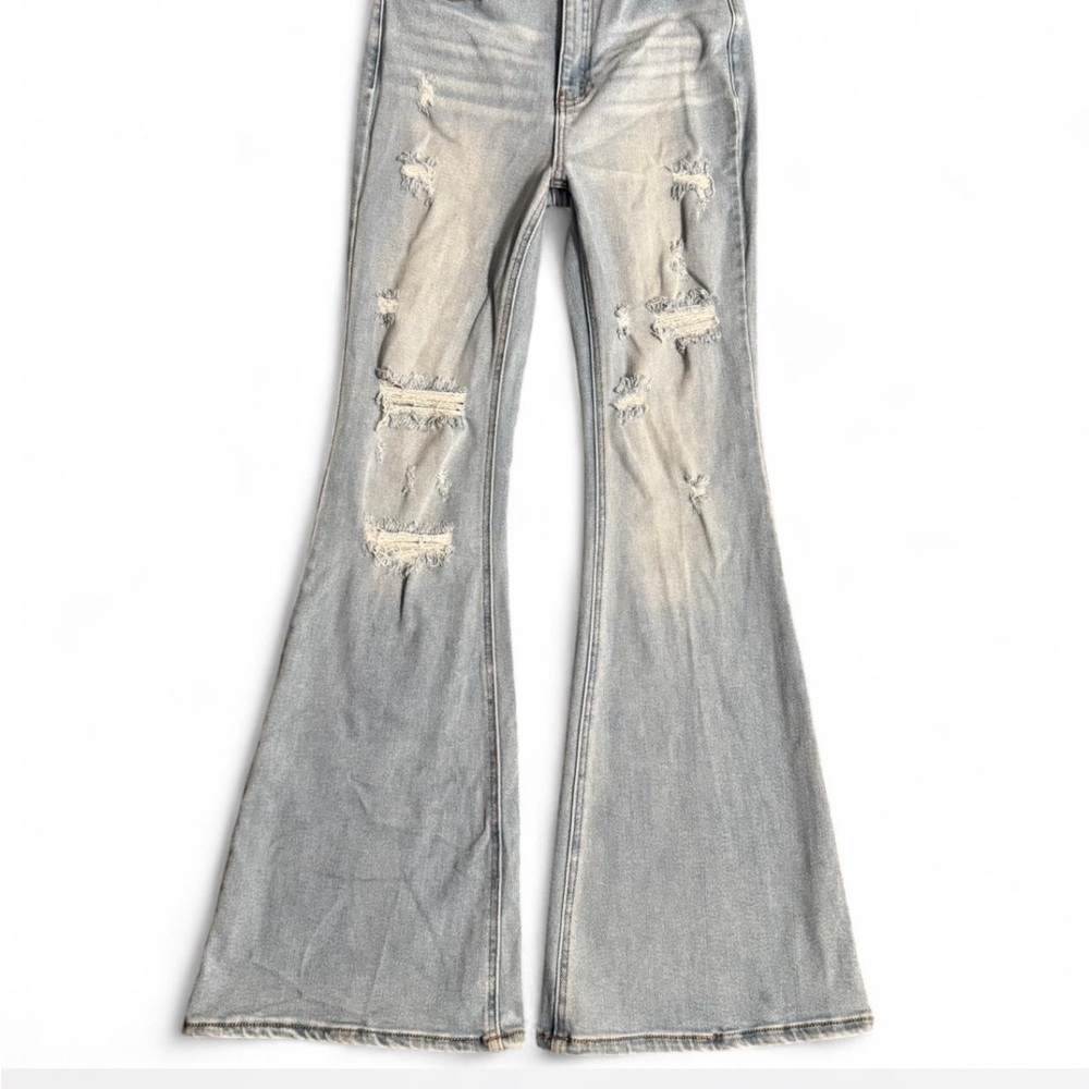 Women’s Cello Distressed, Super Flare Jeans. Size 5 - Picture 6 of 6